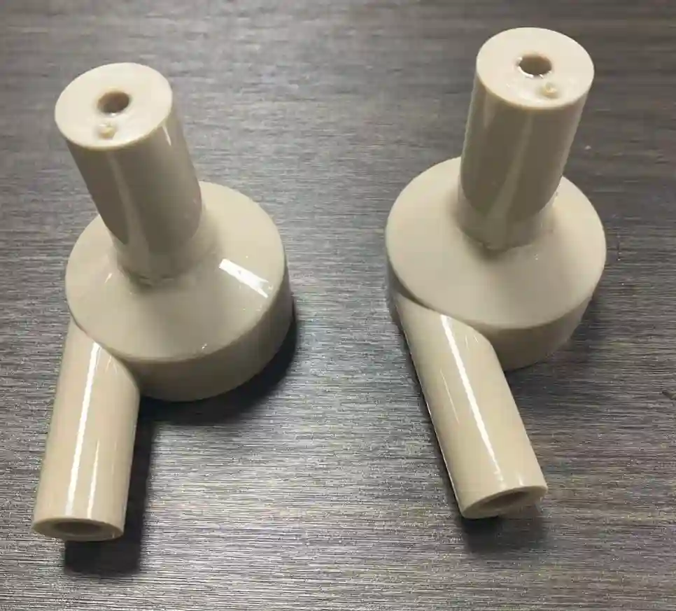 Injection molded PEEK component samples