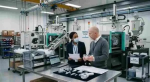 Injection-molded medical device housings prepared for export to the US